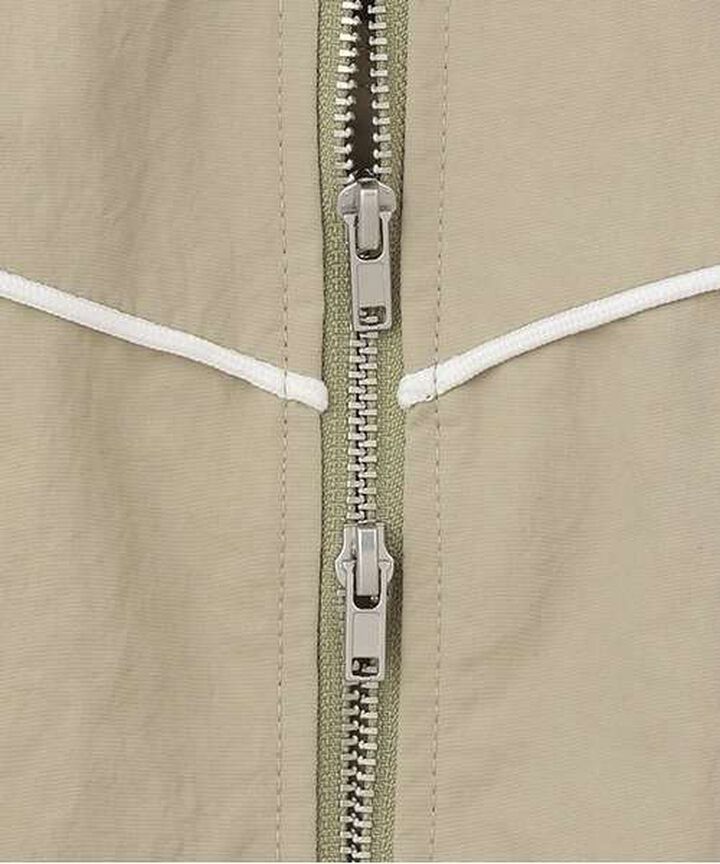 Nylon Zip Parka,Khaki, medium image number 14