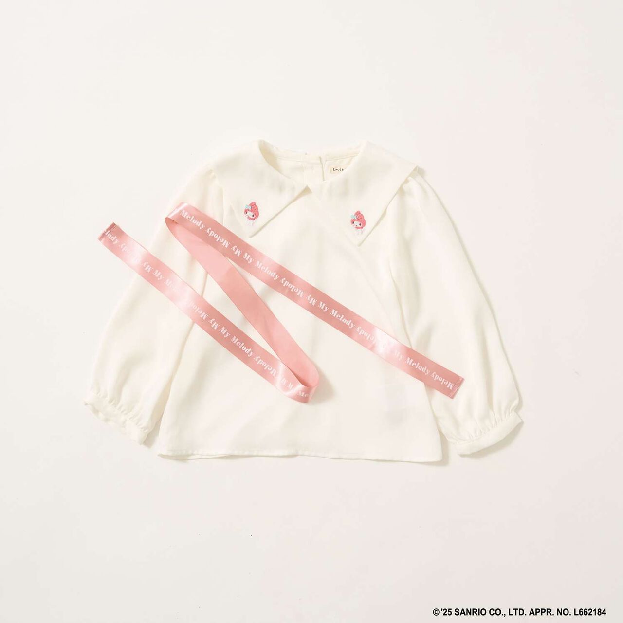 Sanrio Characters Bow Tie Blouse,Black, large image number 9