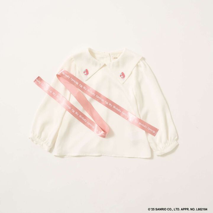 Sanrio Characters Bow Tie Blouse,Black, medium image number 9