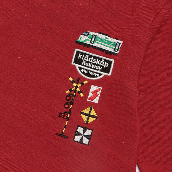 Train and Level Crossing Long-Sleeve T-Shirt,Gray, medium image number 3