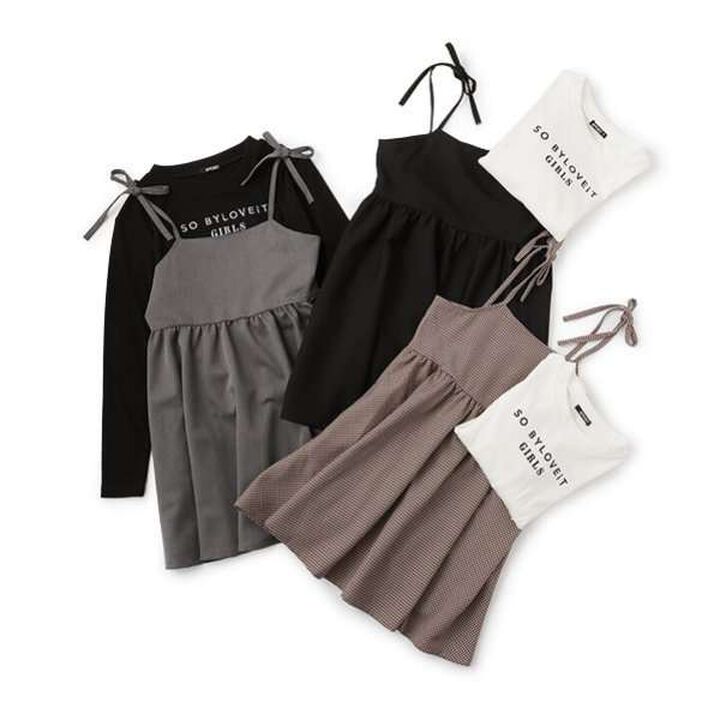 TR Jumper Skirt T-Shirt Set,Black, medium image number 6