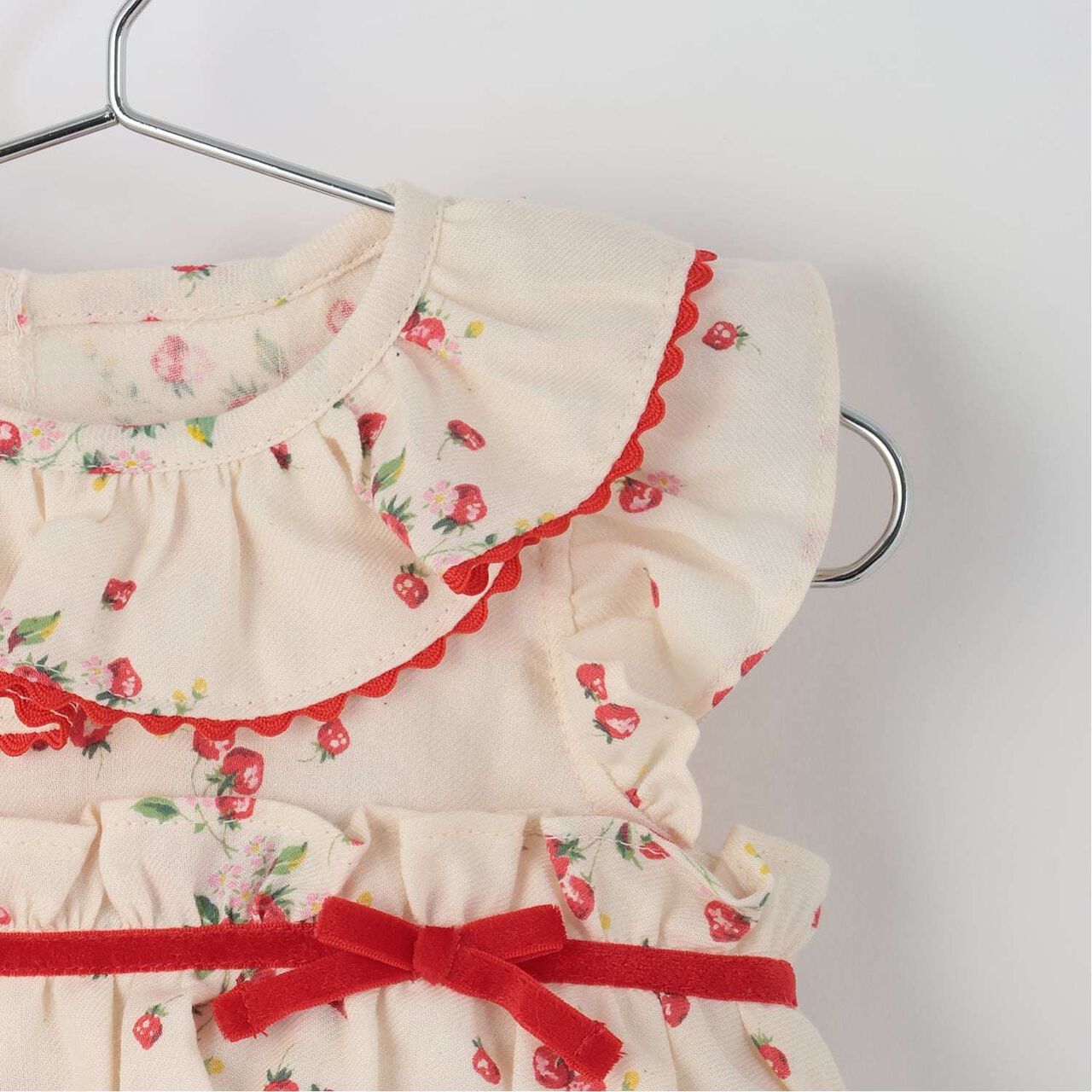 Wild Strawberry First Dress Set [Organic] [Made in Japan],Pearl white, large image number 8