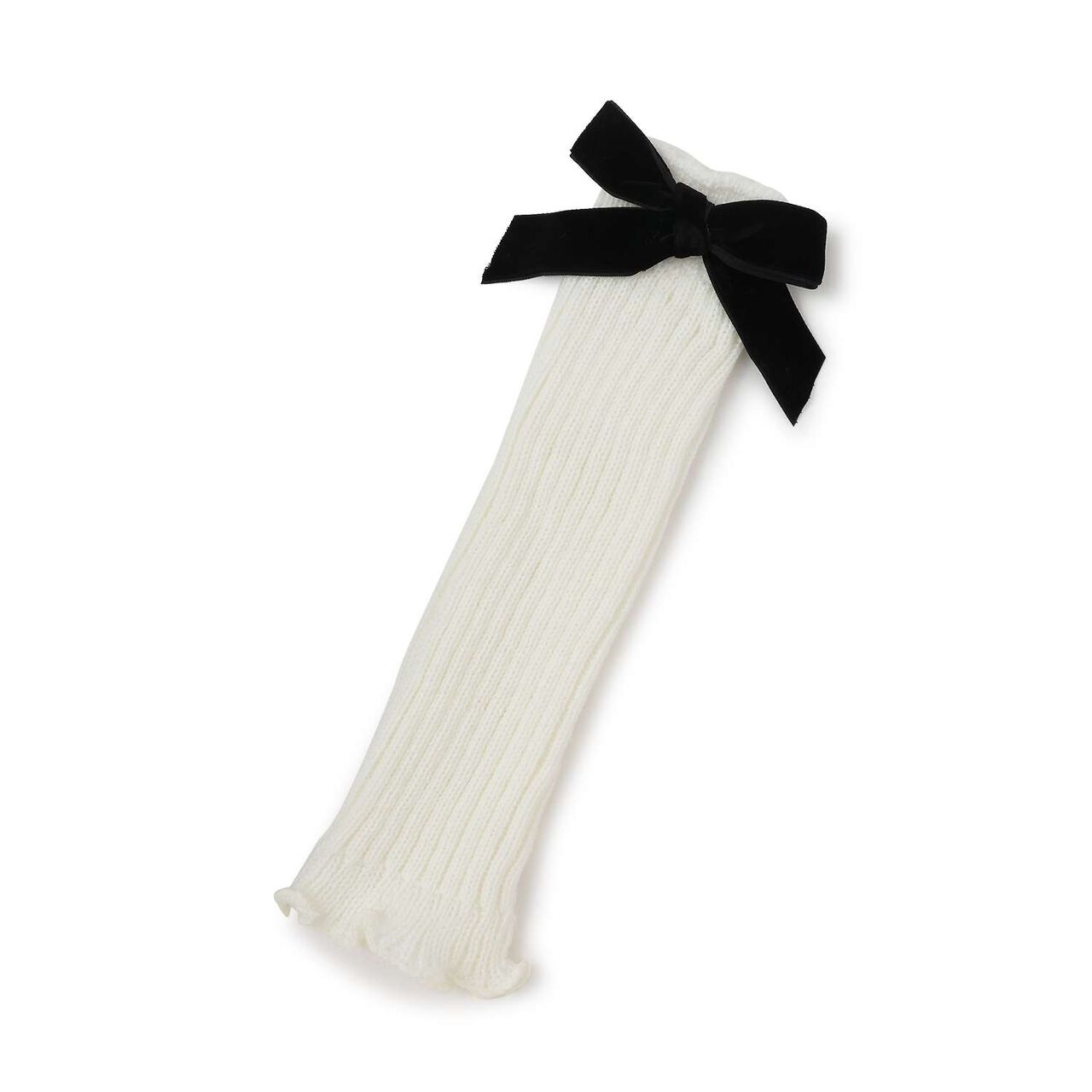 Ribbon-Accent Loose Socks [Kids Girls Children's Clothing],Off white, large image number 7