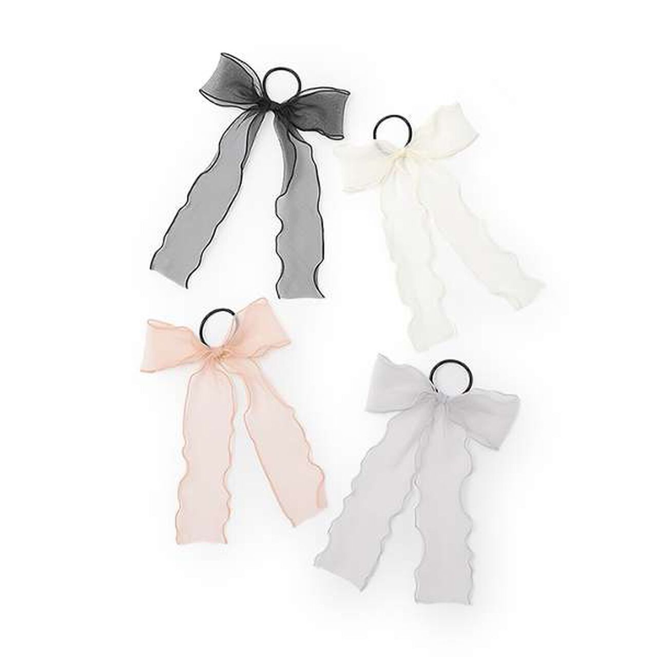 Chiffon Ribbon Hair Tie,Pink, large image number 3