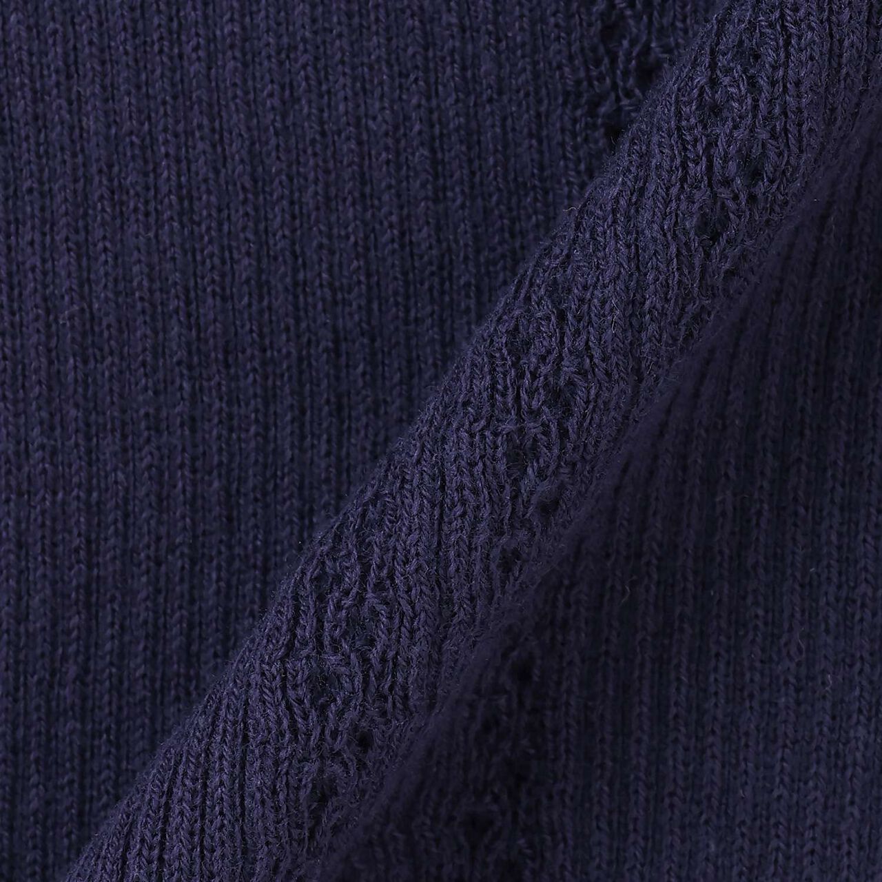 Petite High-Neck Frill Sweater [Made in Japan],Charcoal gray, large image number 6