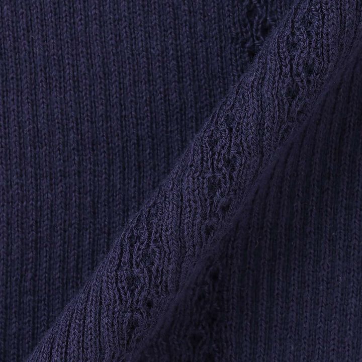 Petite High-Neck Frill Sweater [Made in Japan],Charcoal gray, medium image number 6