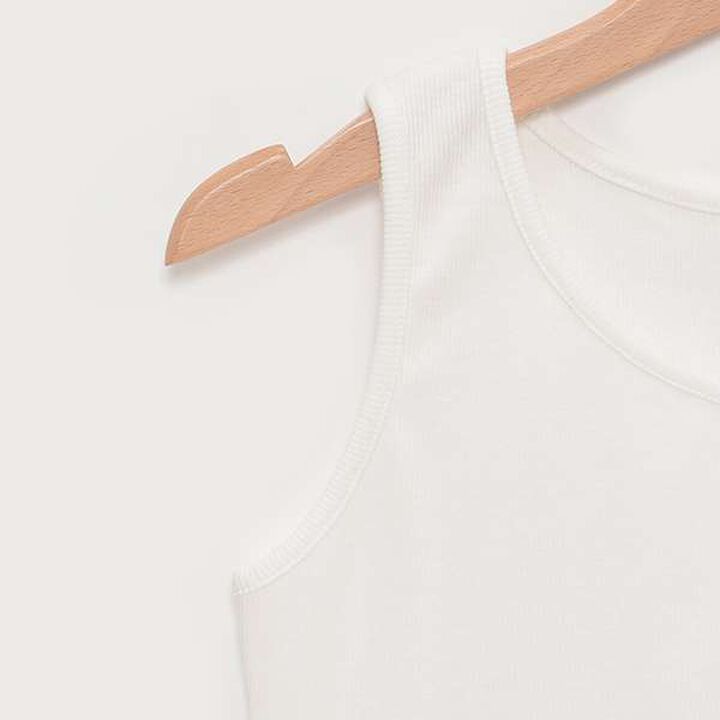 Short-Sleeve Sheer Shirt with Inner Lining,Off white, medium image number 14