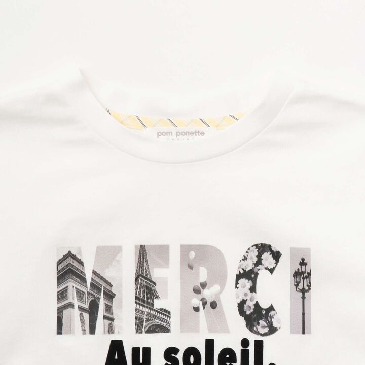 [130cm Available] Long-Sleeve Shirt & Photo Logo T-Shirt Set,Sax blue, medium image number 8