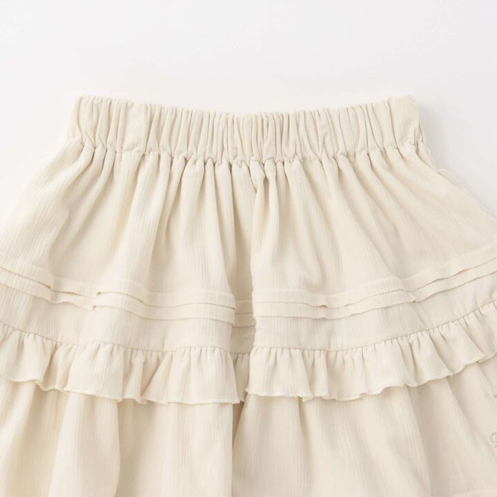 Calla Crepe Tiered Skirt,Black, medium image number 11