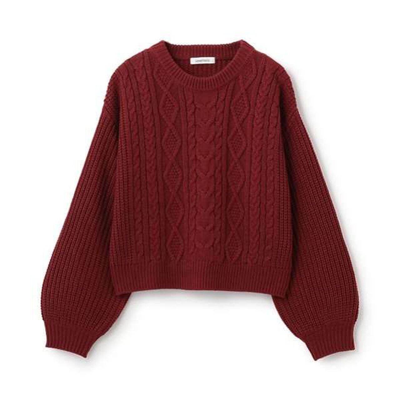 Cable Knit Pullover,Light green, large image number 3