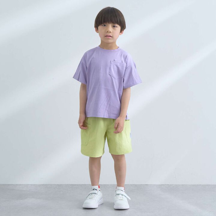 [Stain Resistant, Quick Dry & UV] Comfortable Jersey Loose Fit Basic T-Shirt with Easy Name Tag Attachment,, medium