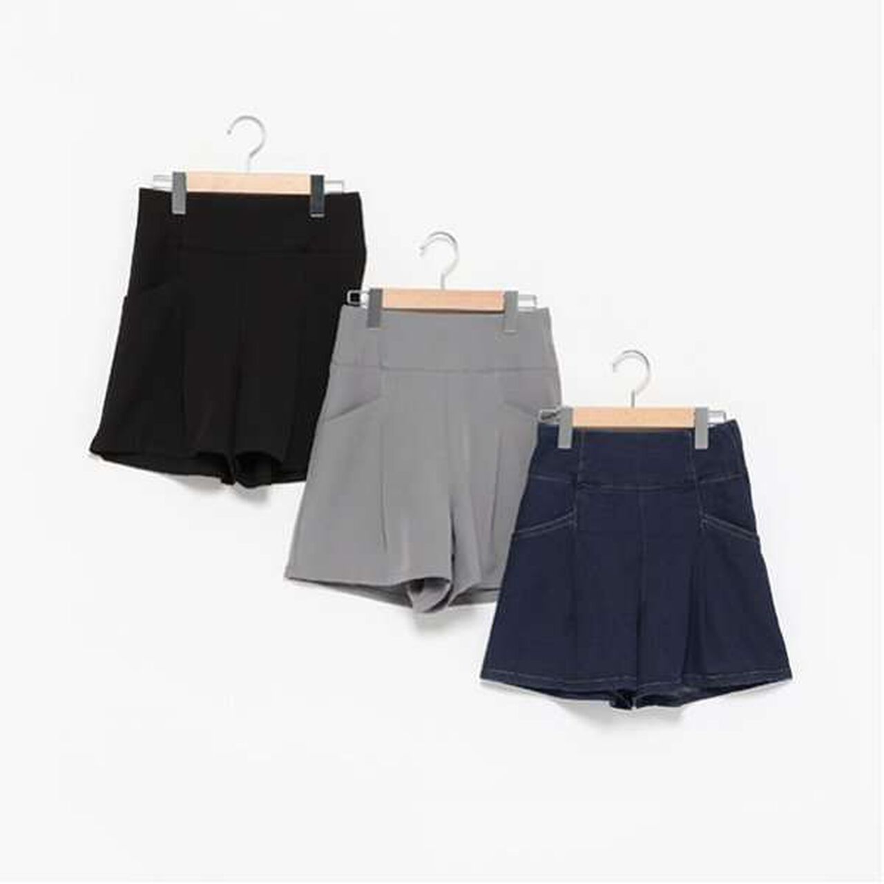 Back Lace-Up Shorts,Gray, large image number 4