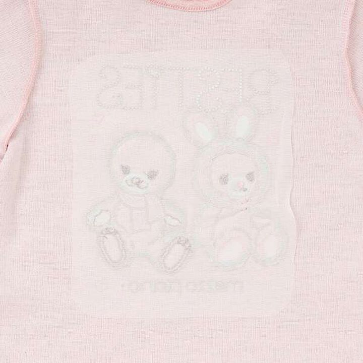 Scalloped Hem Besties T-Shirt,Off white, medium image number 4