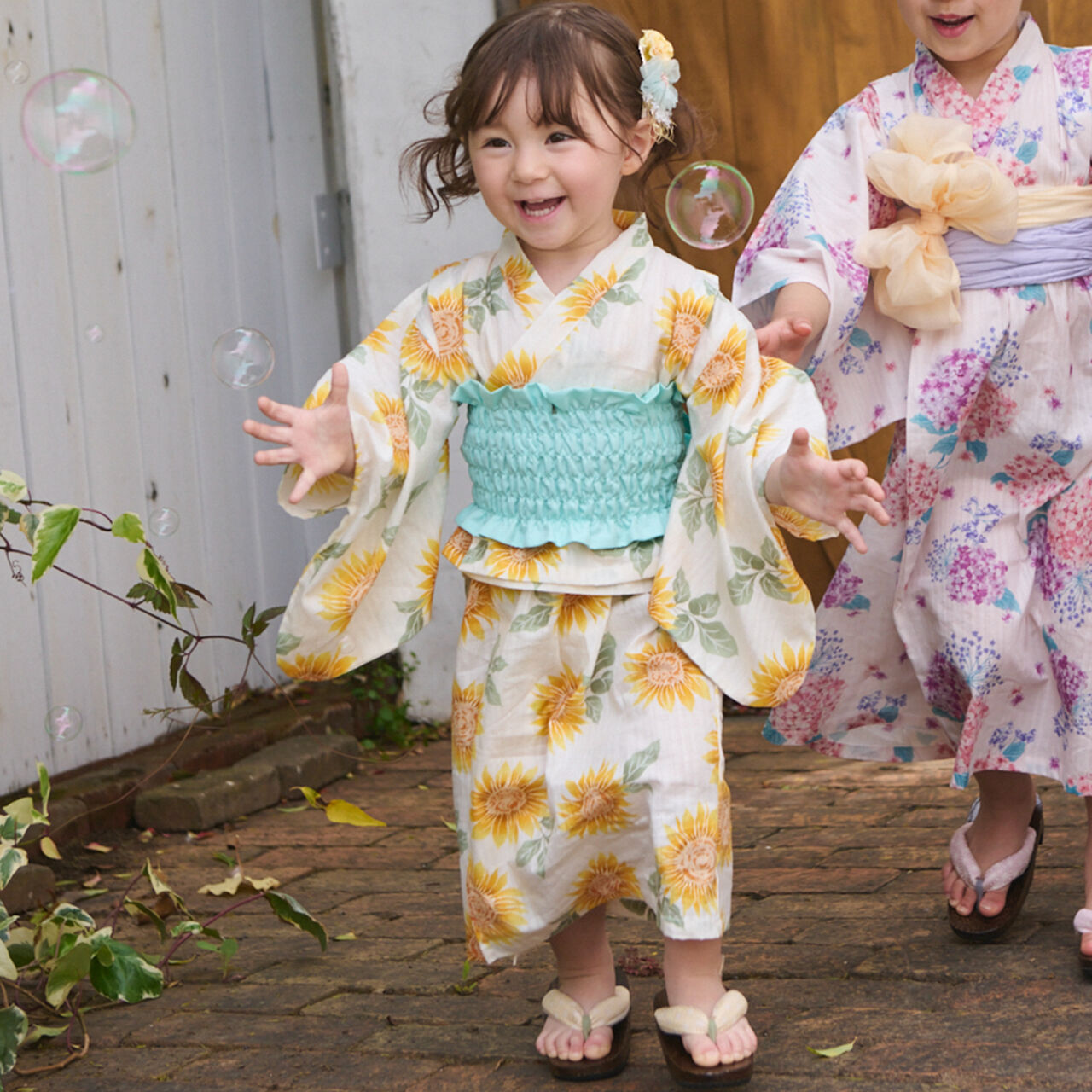 [Easy Wear] 2WAY Yukata,Yellow, large image number 0