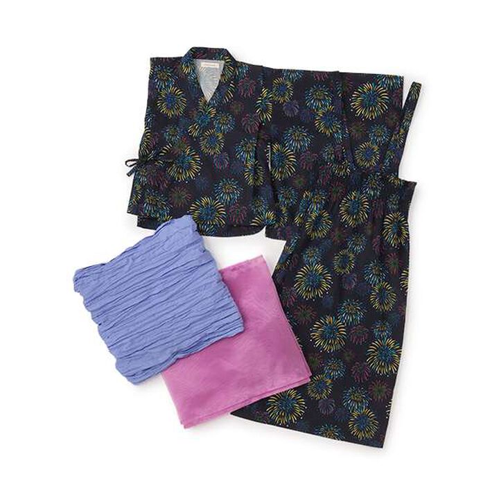 Fireworks Yukata Set,Off white, medium image number 2