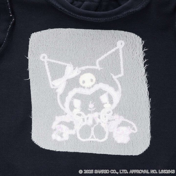 Kuromi Liberty Fabric Appliqu&eacute; Sweatshirt,Lavender, medium image number 5