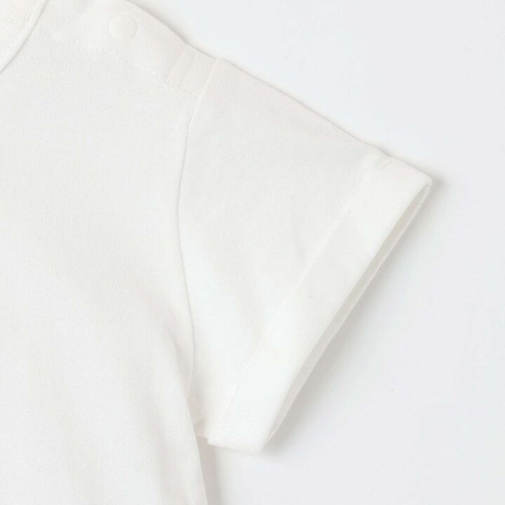 Tomato Appliqu&eacute; Short Sleeve T-Shirt Outfit Set,Off white, medium image number 4