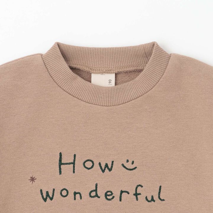 Fluffy Stretch Embroidery Assortment Sweatshirt,Pearl white, medium image number 10