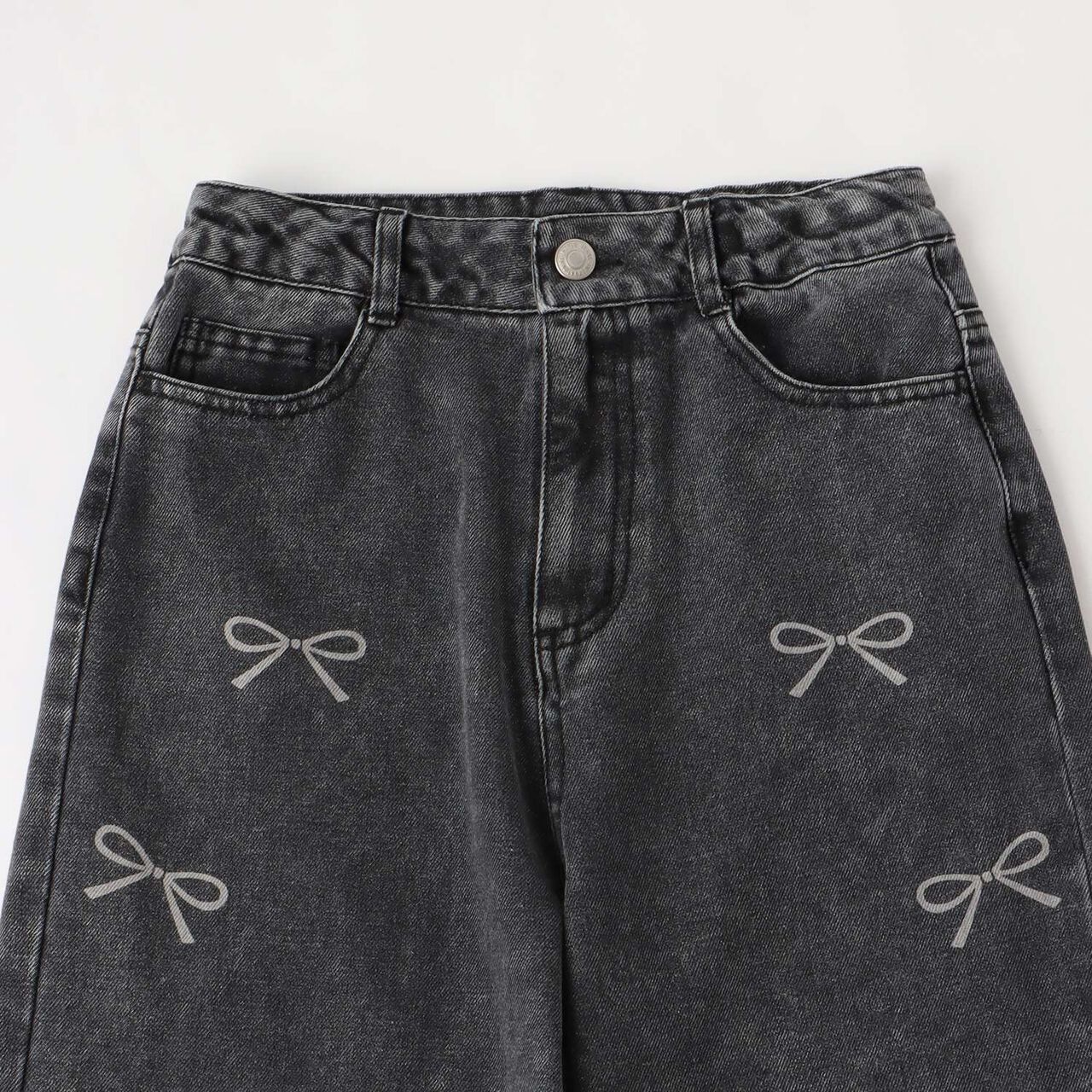 Ribbon Tie-Dye Pants,Gray, large image number 5