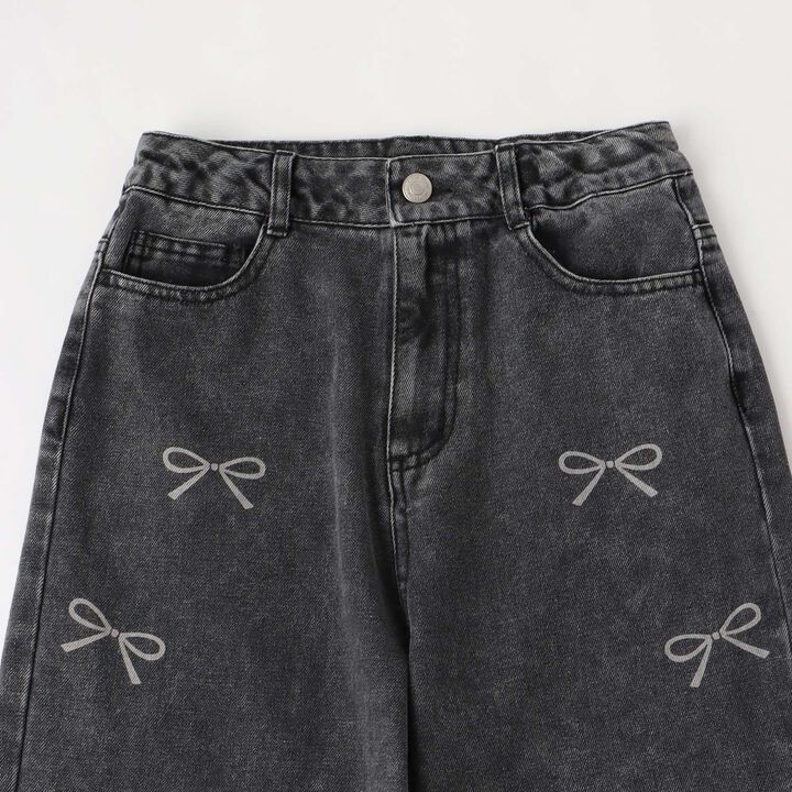 Ribbon Tie-Dye Pants,Gray, medium image number 5