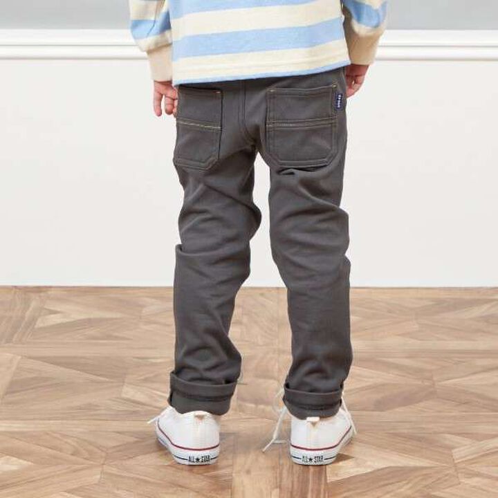 KPBOY Twill Stretch Brushed-Lining Pants [80-150],Green, medium image number 5