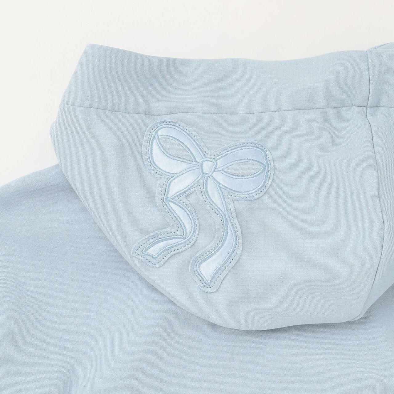 Ribbon Appliqué Double Zip Parka,Ivory, large image number 6