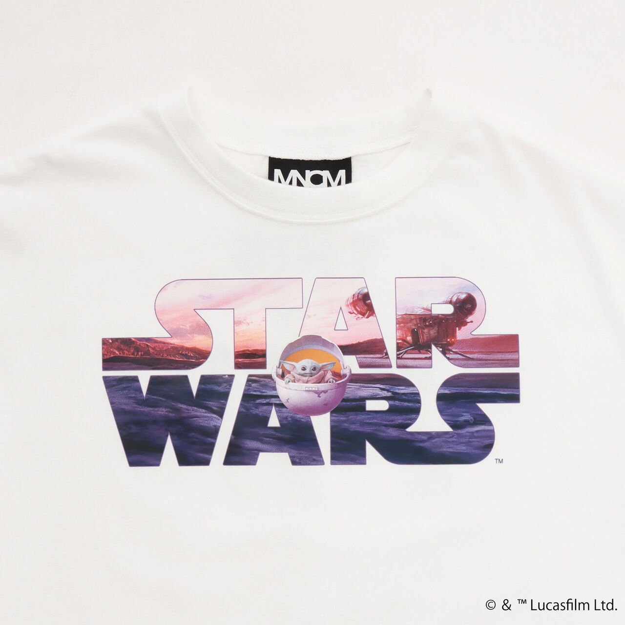 [STAR WARS] Stain Resistant Quick-Dry UV Logo Print Kaiteki Tenjiku Big T-Shirt,Black, large image number 5