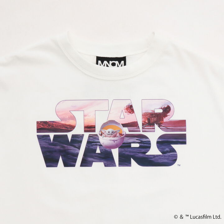 [STAR WARS] Stain Resistant Quick-Dry UV Logo Print Kaiteki Tenjiku Big T-Shirt,Black, medium image number 5