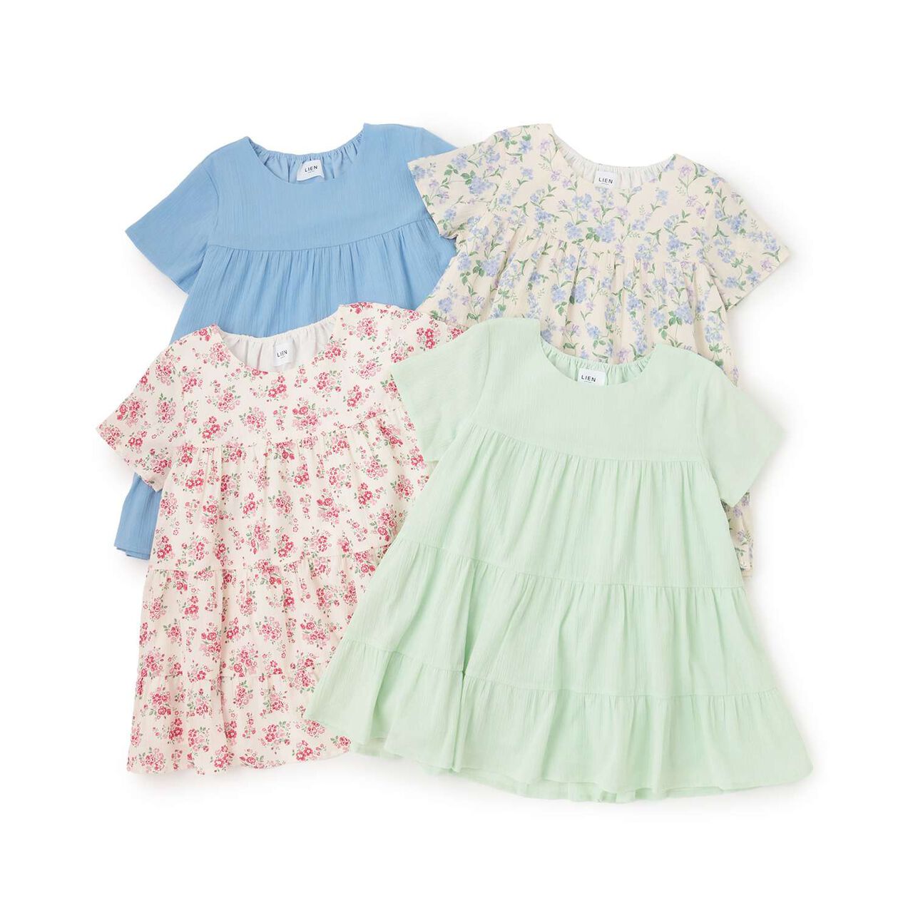 Cool Sensation Smile Parent-Child Matching Tunic,Yellow green, large image number 7