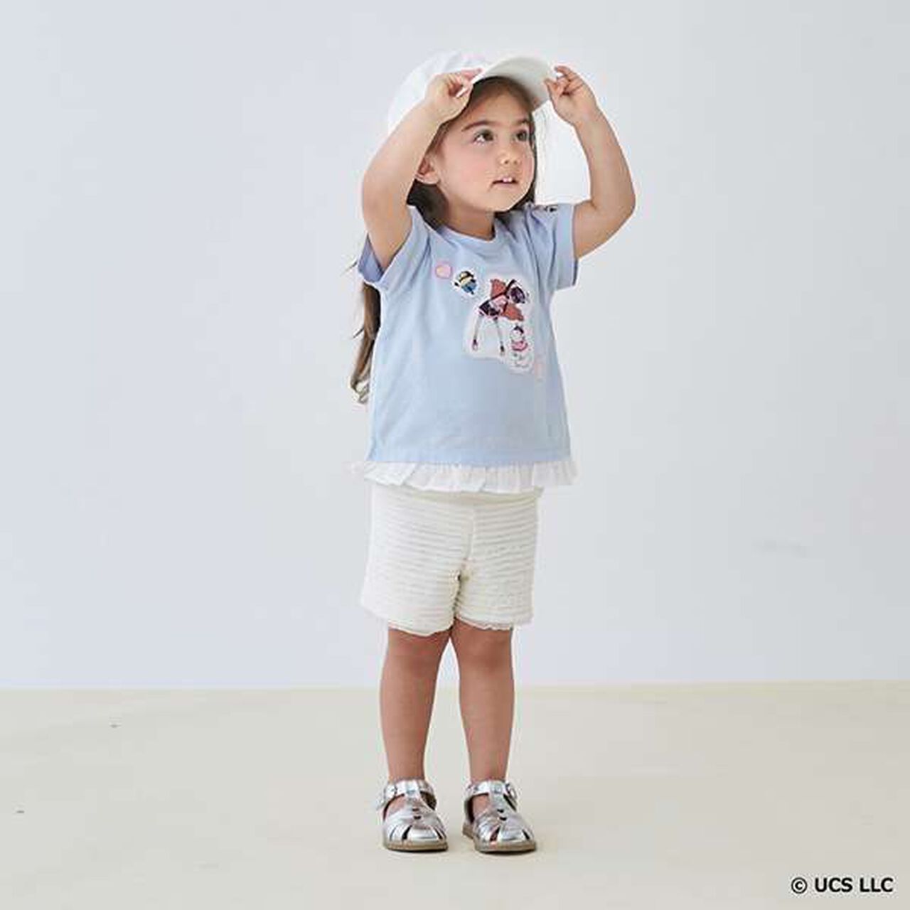 Cut Frill Shorts,Pearl white, large image number 9