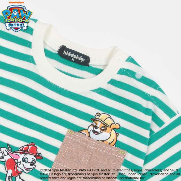 [Paw Patrol] Stripe Short Sleeve T-Shirt,Navy, medium image number 5