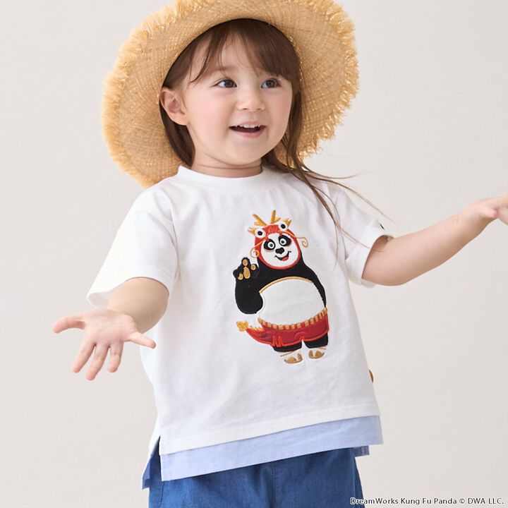 [Web Exclusive] Kung Fu Panda Embroidered Short-Sleeve T-Shirt,, medium