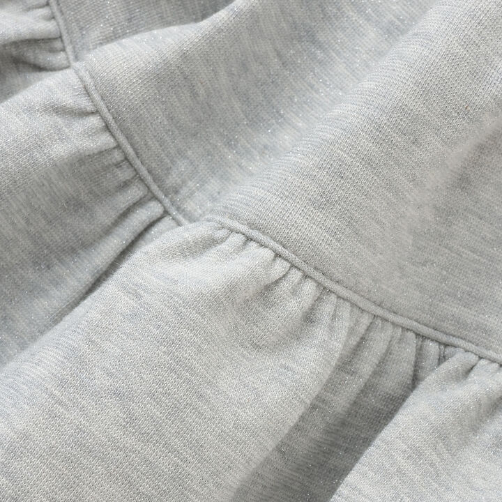 Lace Hem Tiered Skirt with Shorts,Off white, medium image number 6