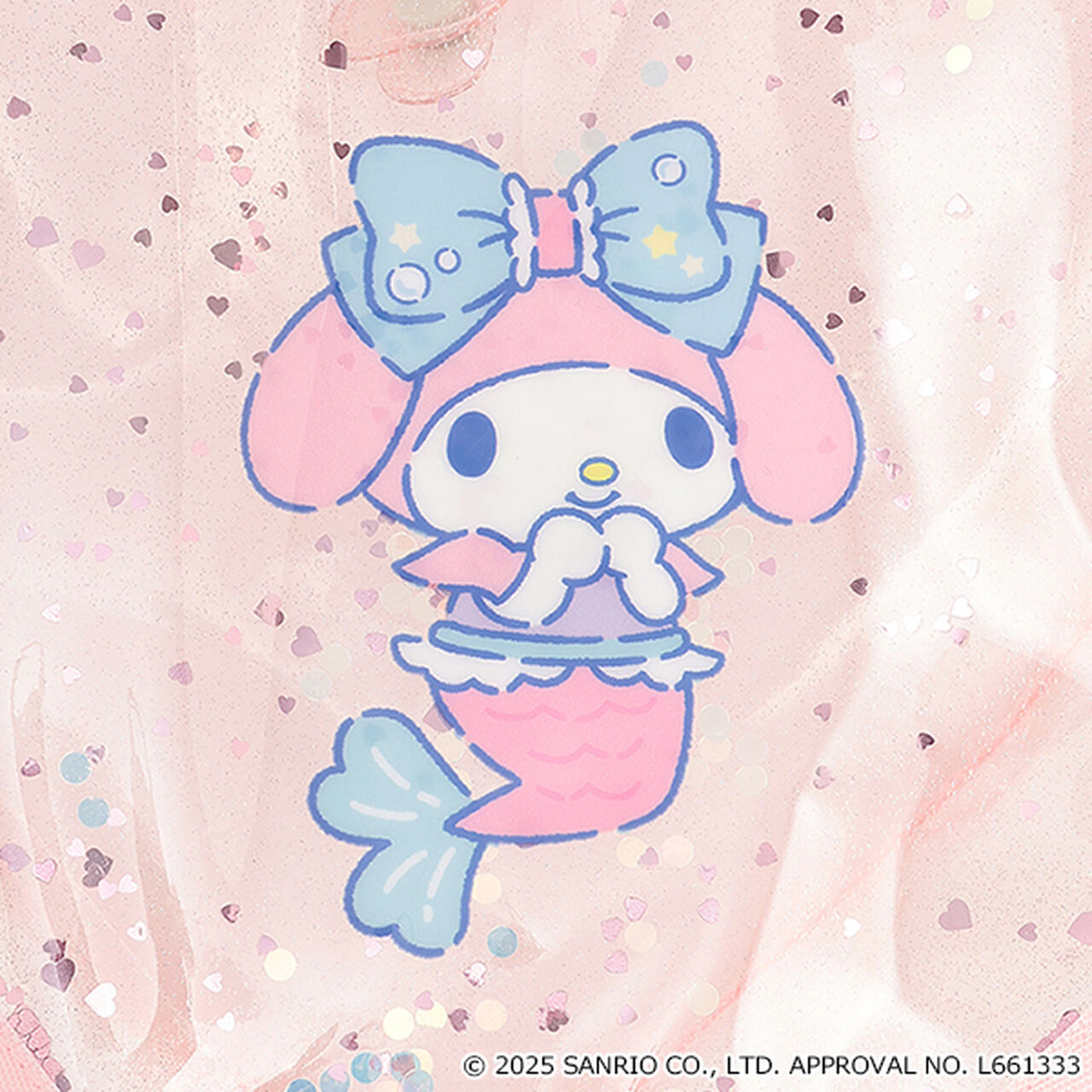[Sanrio Characters] Sparkling Heart-Shaped Clear Bag,Light pink, large image number 17