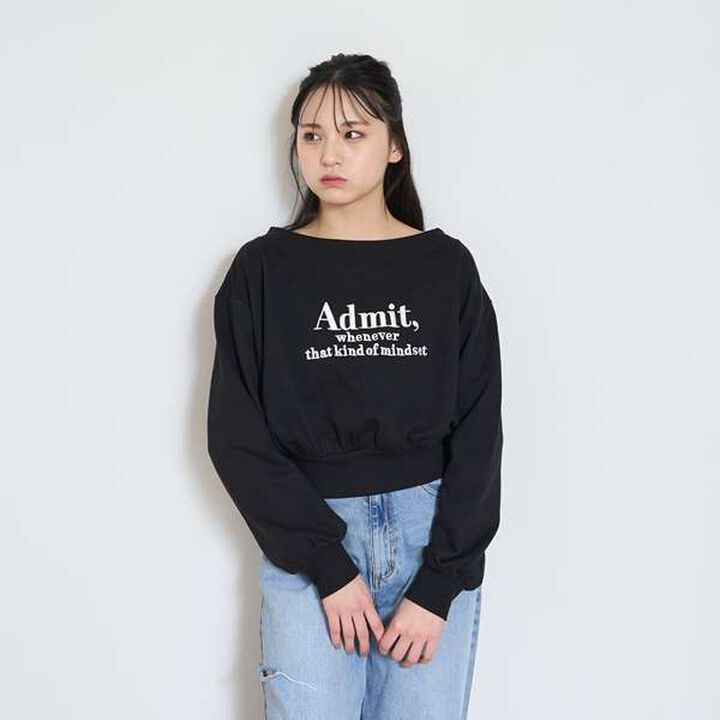 Off-Shoulder Pullover,Off white, medium image number 13