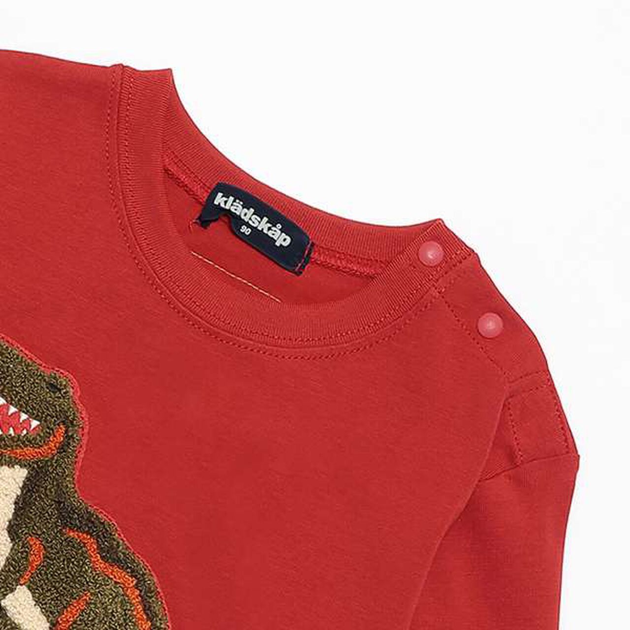 Sagara Dinosaur Long-Sleeve T-Shirt,Top gray, large image number 2