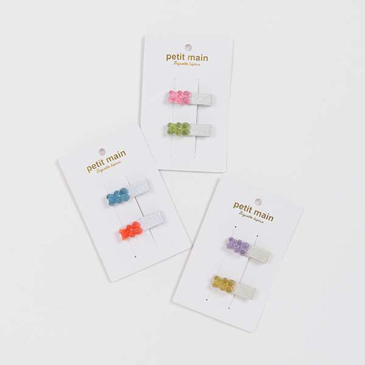 Bear Hair Clips 2-Pack,Light pink, large image number 5