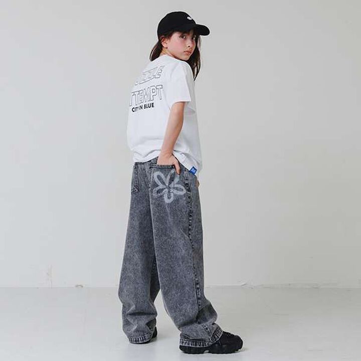 Back Reflective Print Short Sleeve T-Shirt,White, medium image number 12