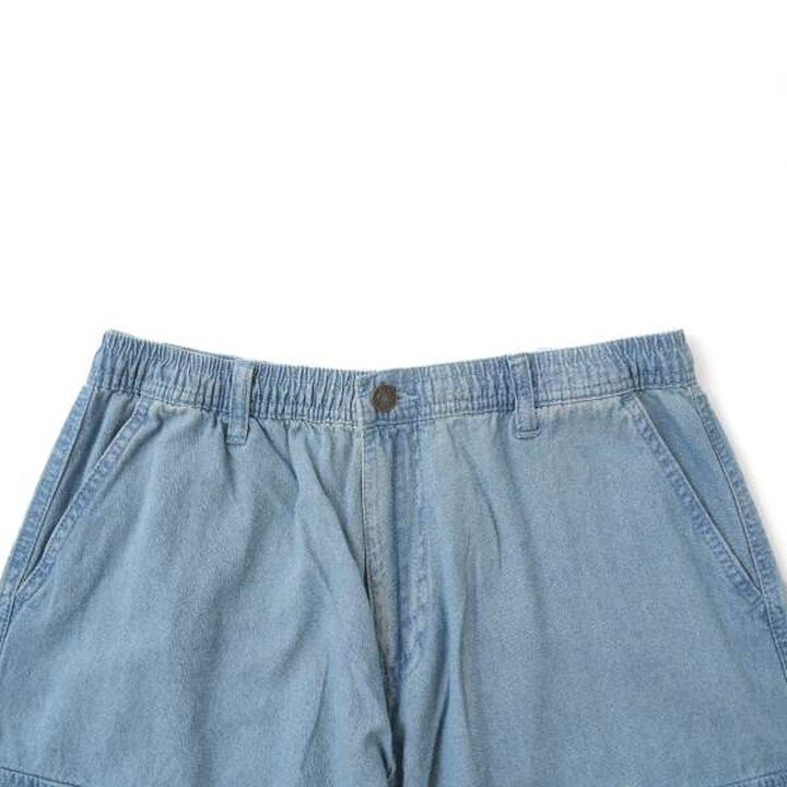 Light Denim Wide Cargo Pants,Deep blue, medium image number 16