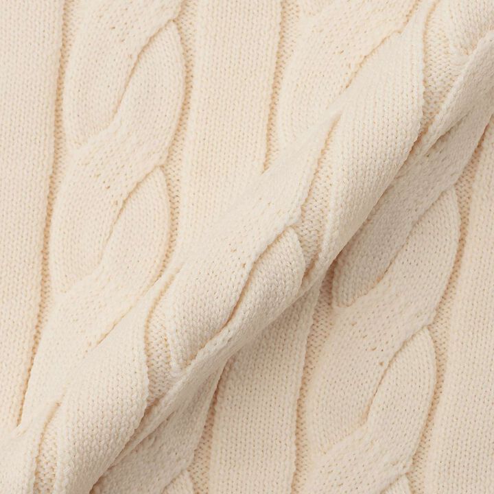 Sagara Logo Cable Knitwear[Available in 130cm],Sax blue, medium image number 5