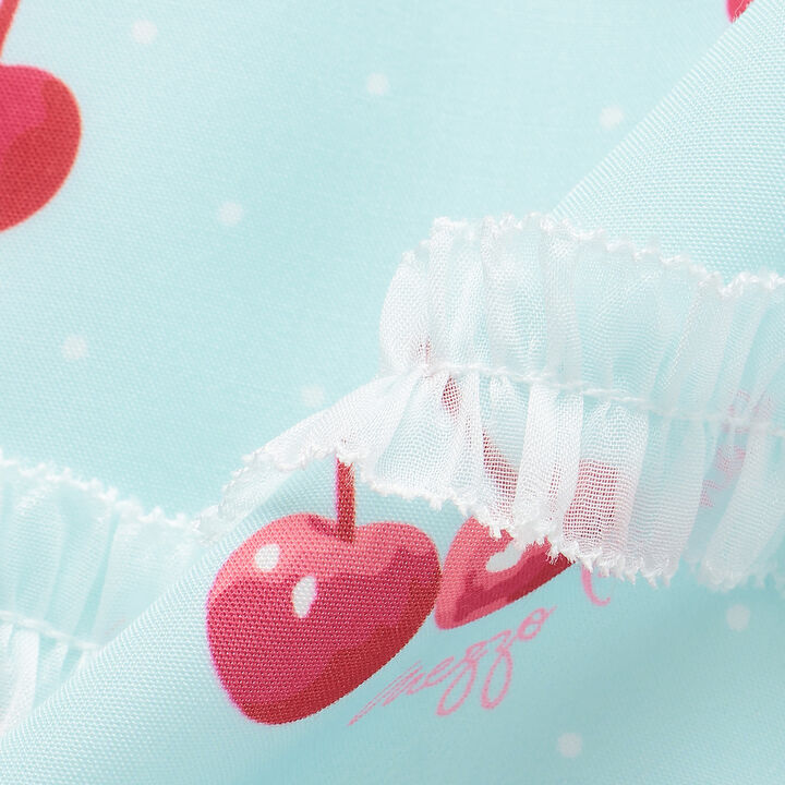 Strawberry Cherry Polka Dot Camisole Dress,Off white, medium image number 8