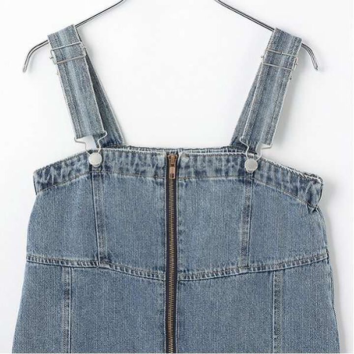 Denim Jumpsuit,Gray, medium image number 5