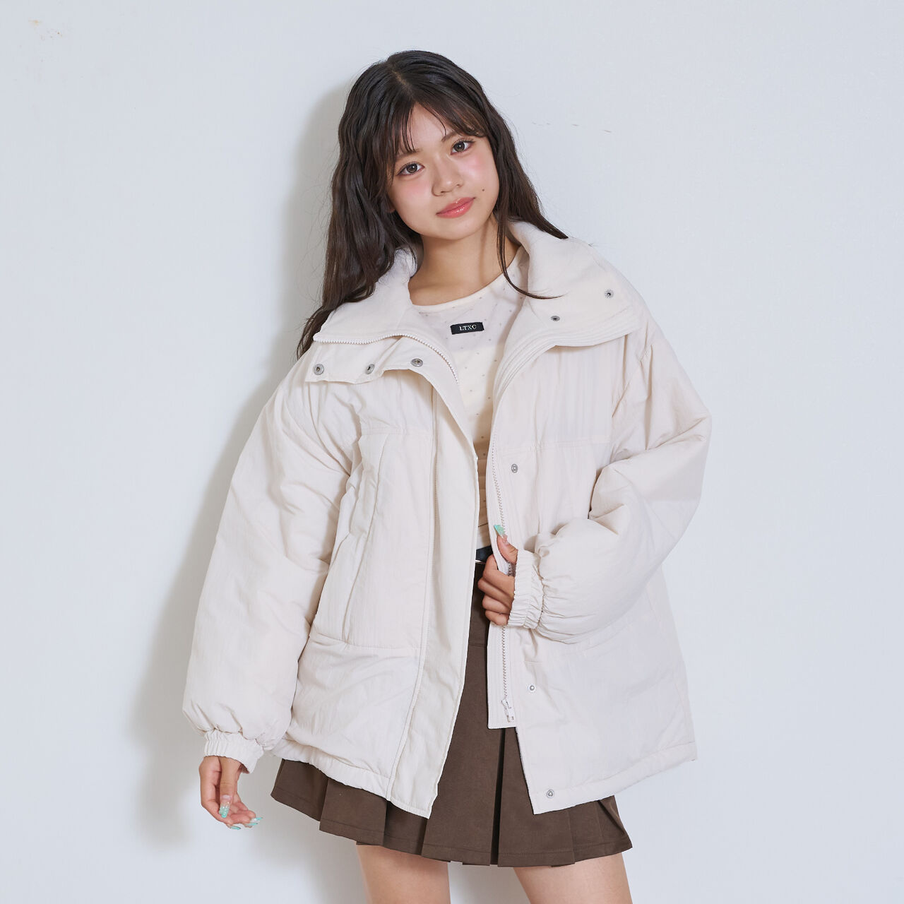 Fleece-Lined Monster Coat,Black, large image number 2