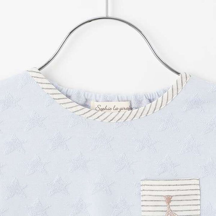 Star Jacquard Long-Sleeve T-Shirt,Blue, medium image number 2