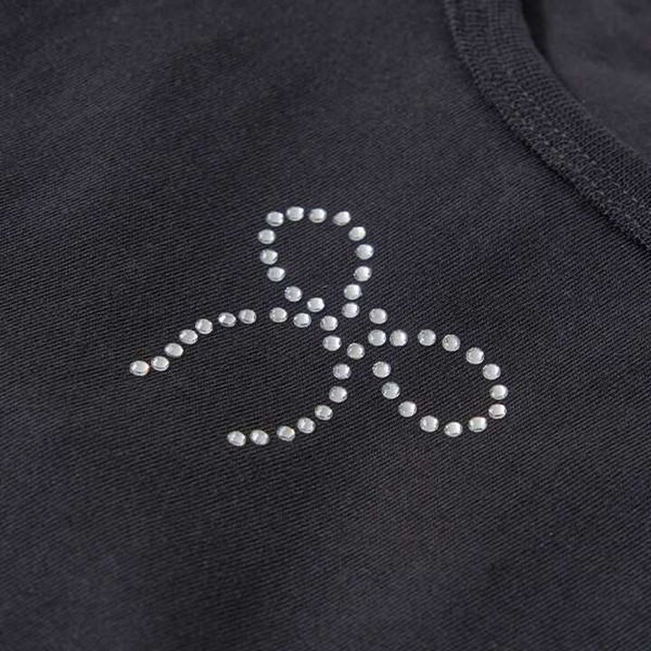 Soft Cotton Assorted Line Stone Motif Puff A-Line T-Shirt,Cream, medium image number 15