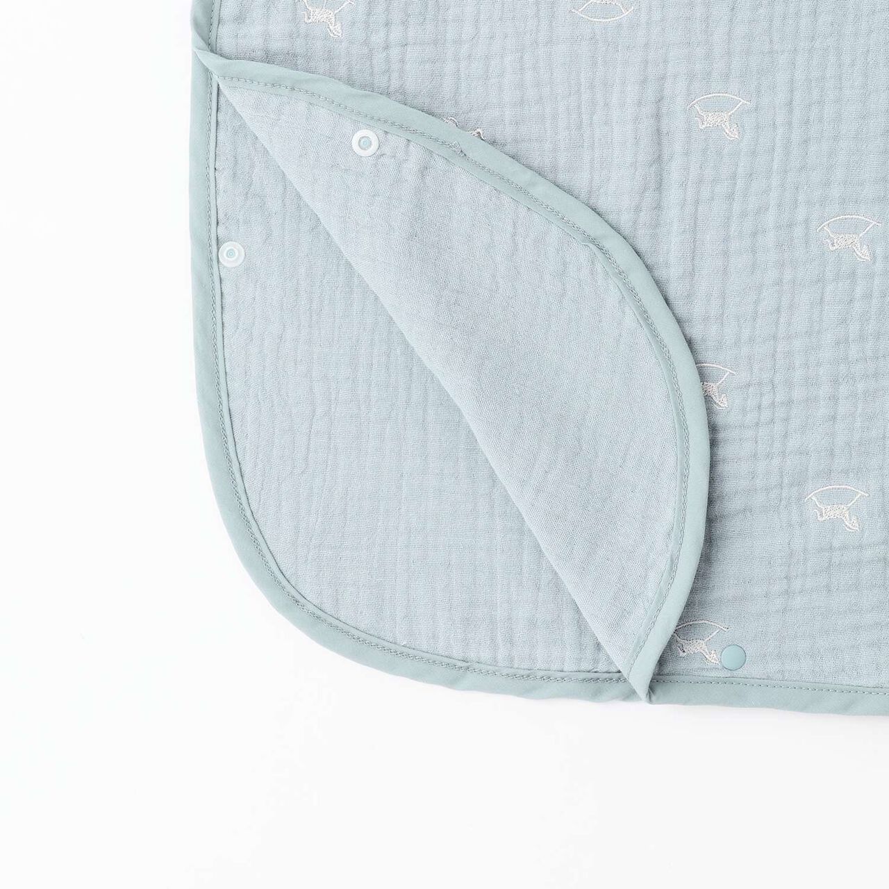 Embroidered 6-Layer Gauze Sleeper,Ivory, large image number 5