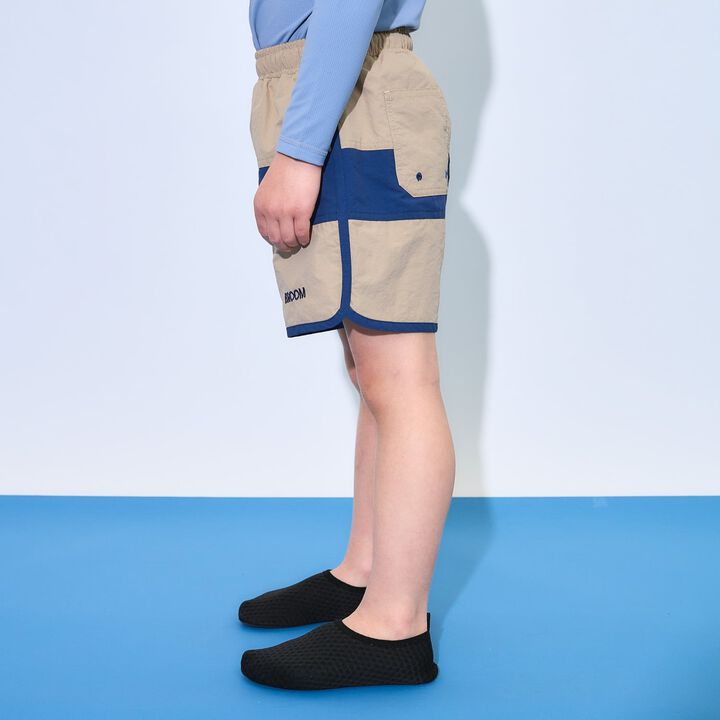 [SWIM] 雙色拼接衝浪褲 [兒童服裝] [童裝] [男童] [女孩],淡卡其色, medium image number 14