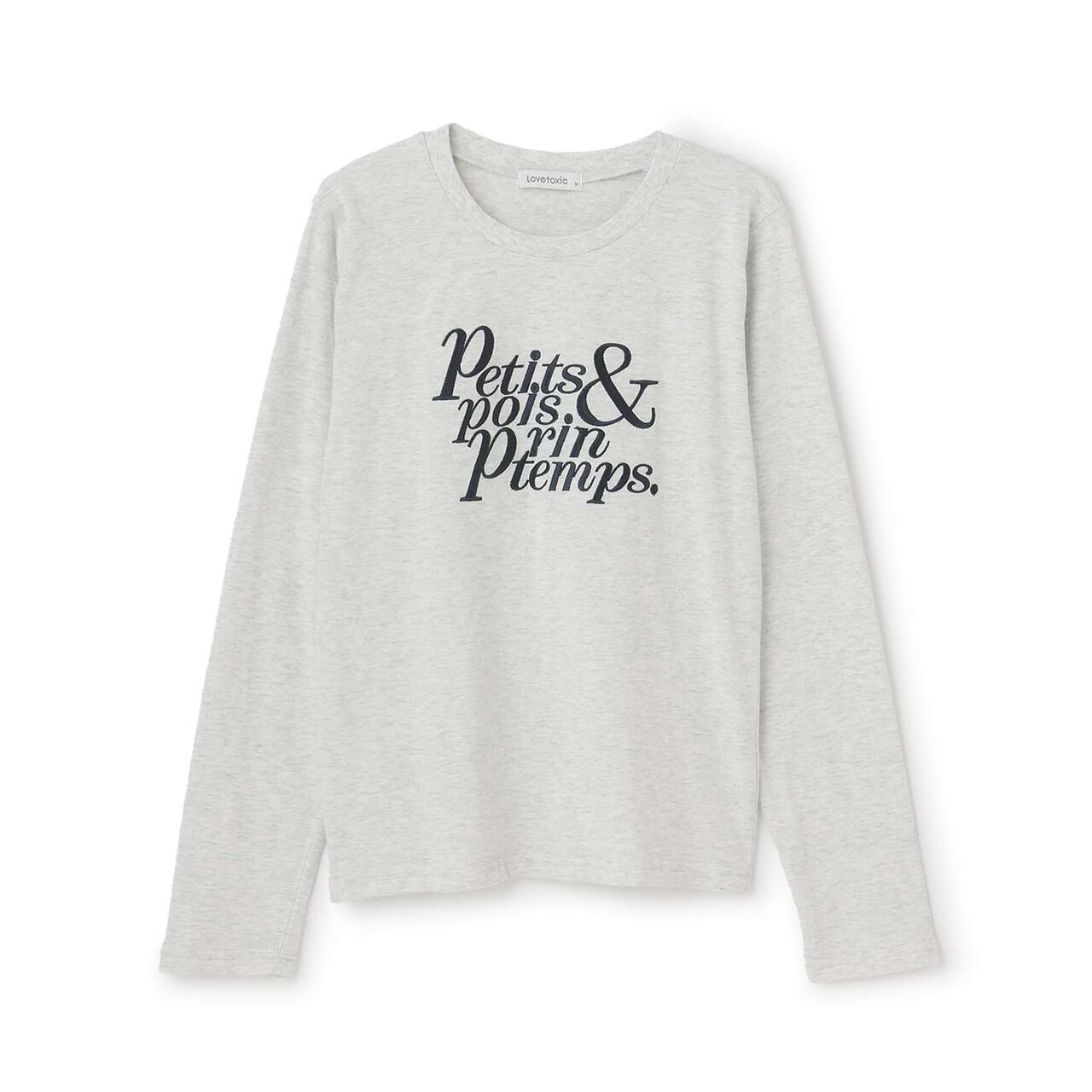 Logo Embroidery Long-Sleeve T-Shirt,Off white, large image number 4