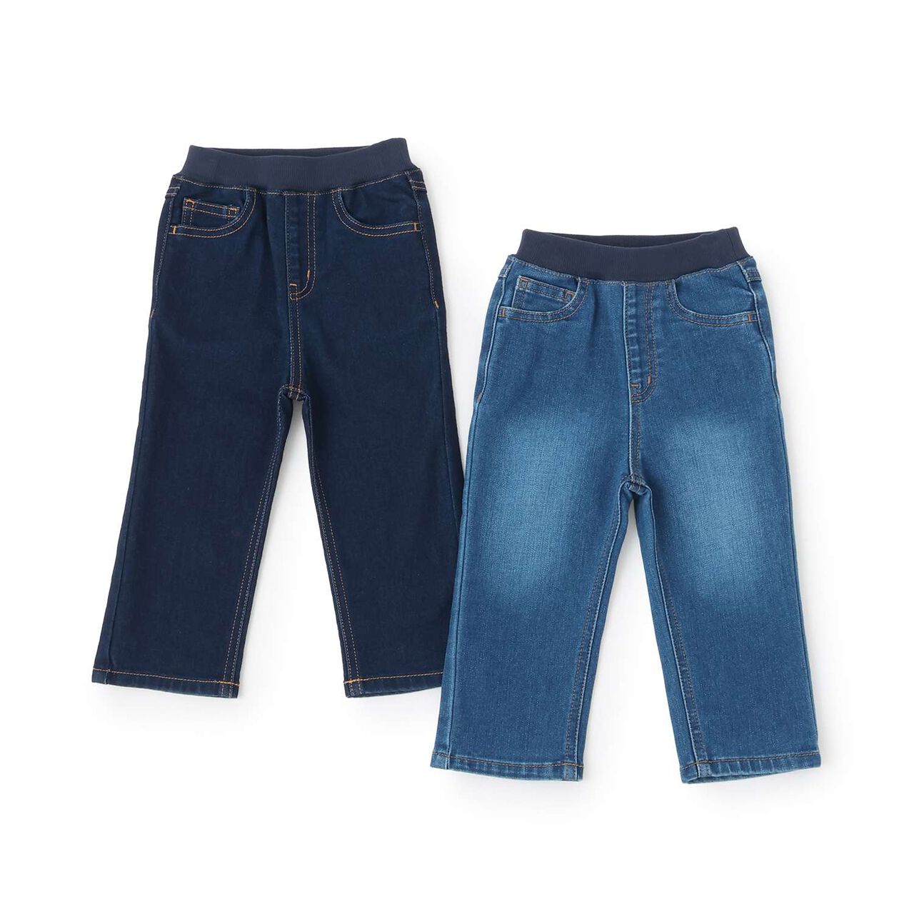 Wool Lined Denim Pants,Blue, large image number 12