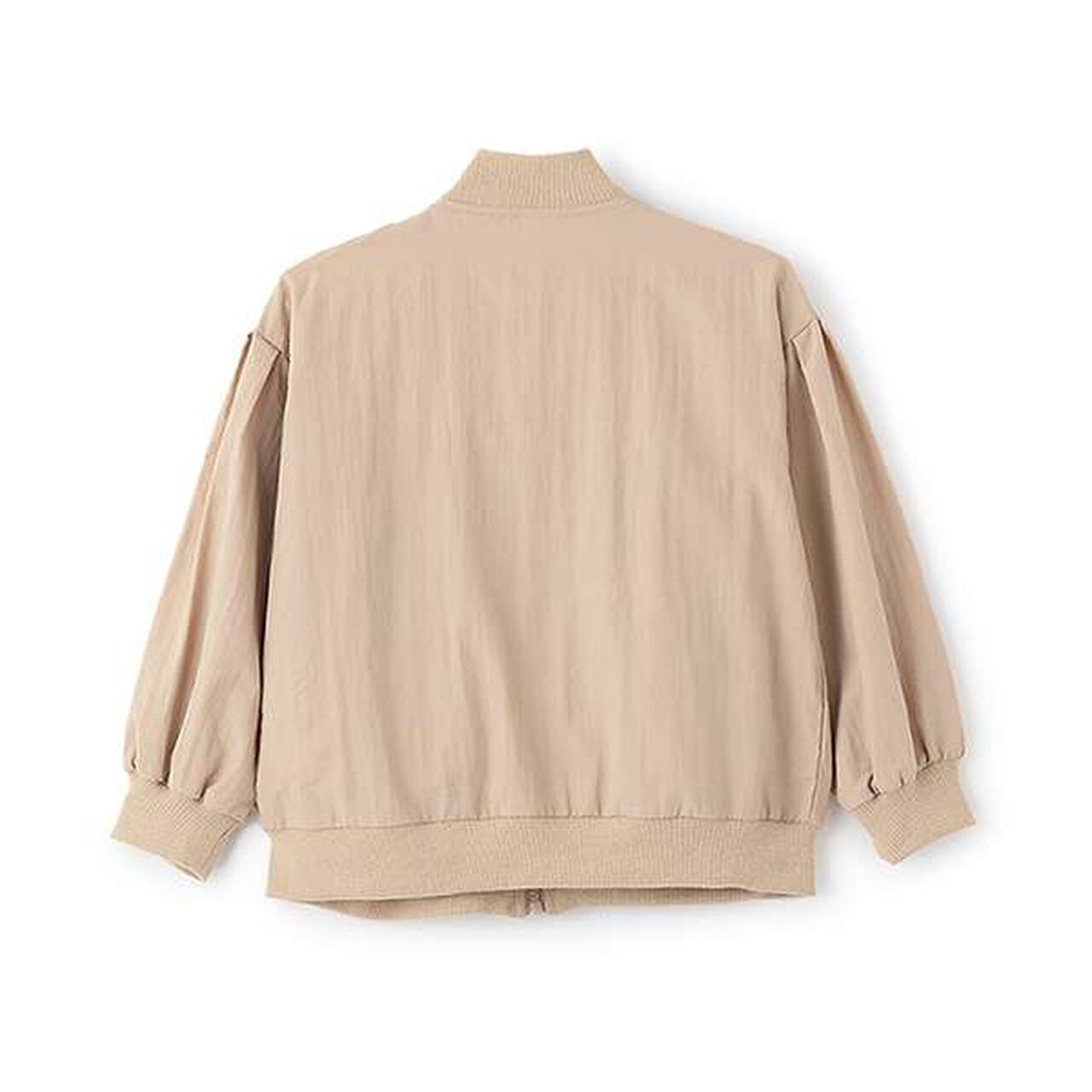 Light Gathered Bomber Jacket,Beige, large image number 7